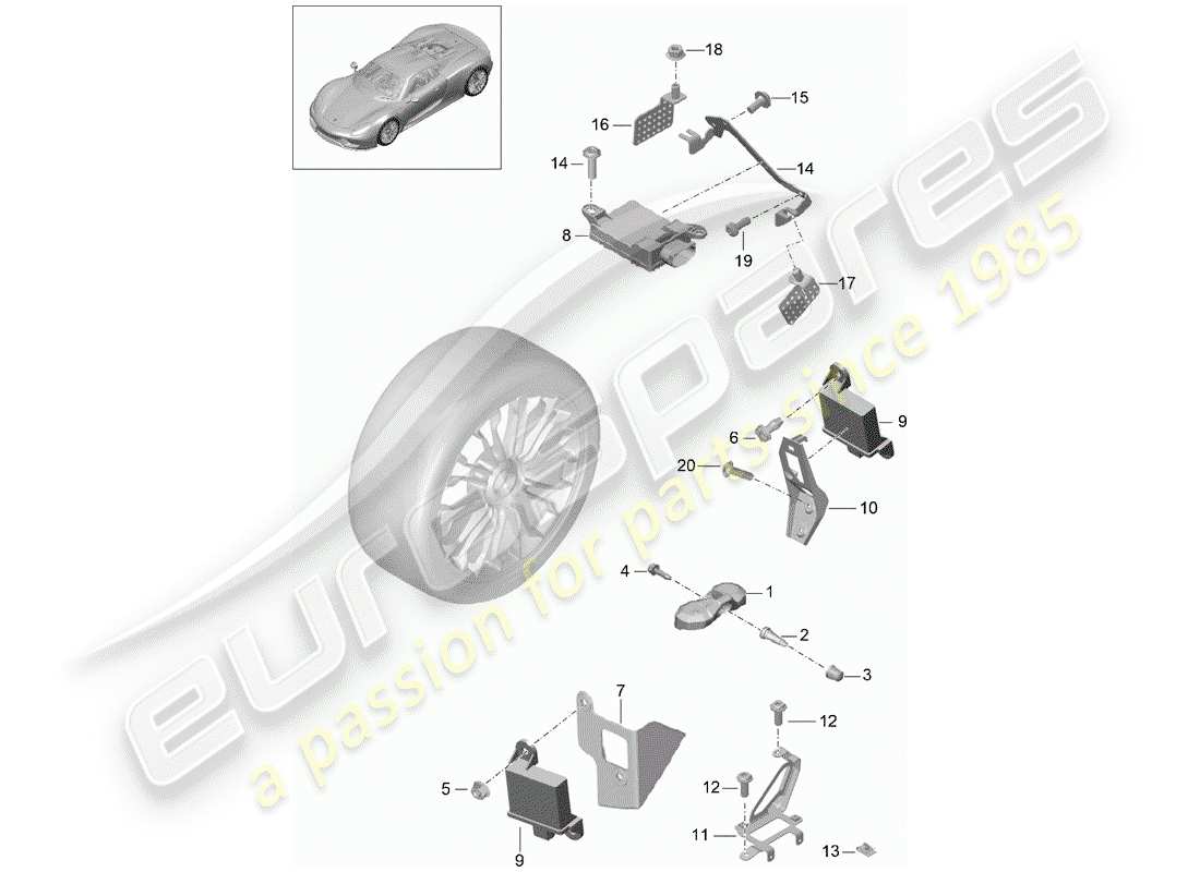 part diagram containing part number 91861841000