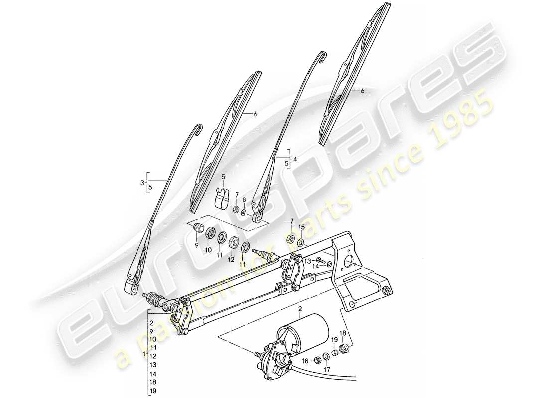 a part diagram from the porsche 959 (1987) parts catalogue