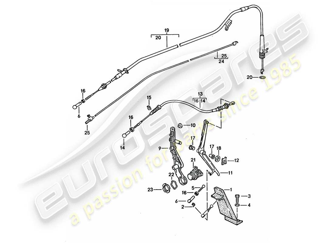 a part diagram from the porsche 928 (1992) parts catalogue