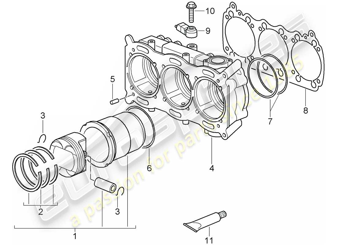 part diagram containing part number 99710314190