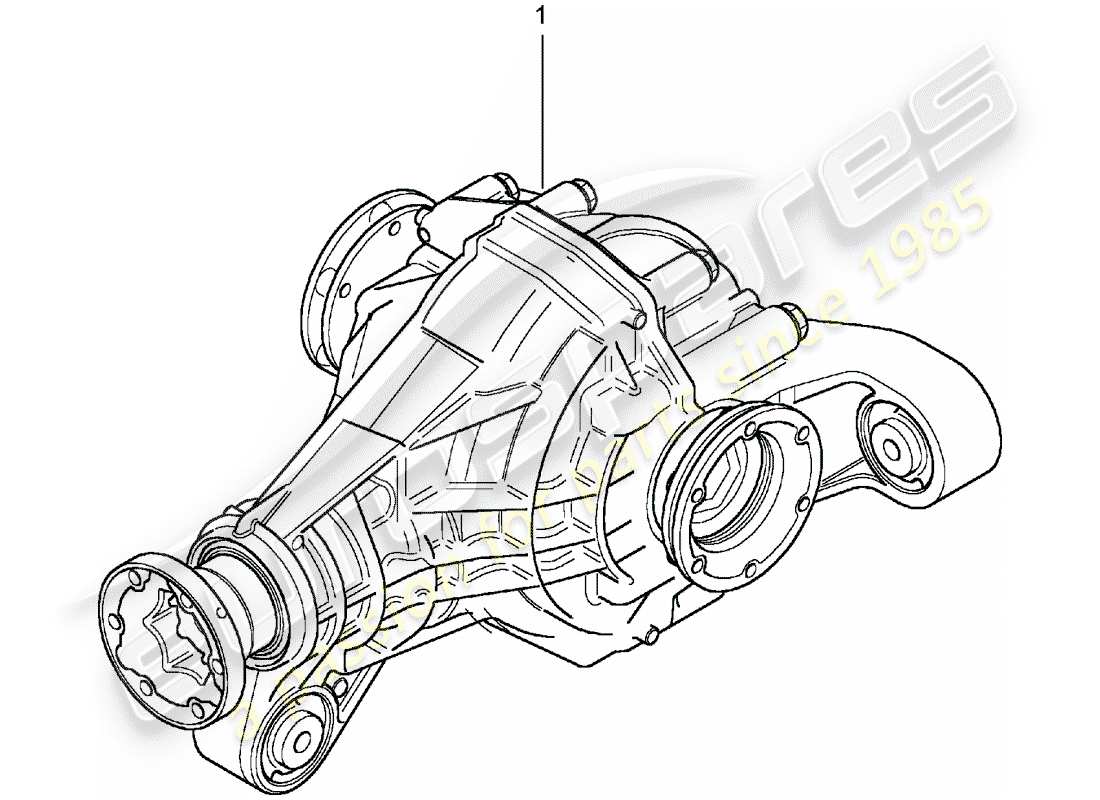 a part diagram from the porsche replacement catalogue (2004) parts catalogue