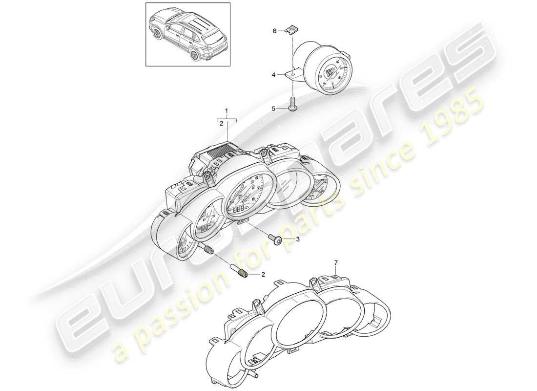 part diagram containing part number 95864116602