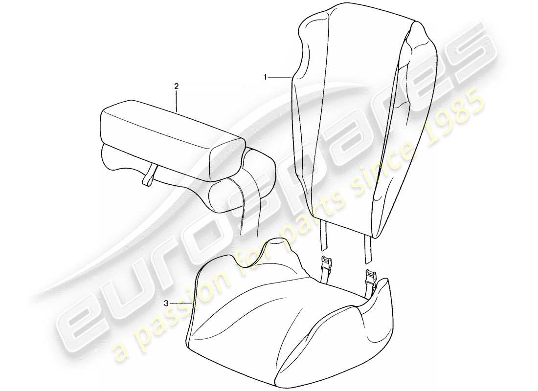 a part diagram from the porsche tequipment catalogue (1992) parts catalogue