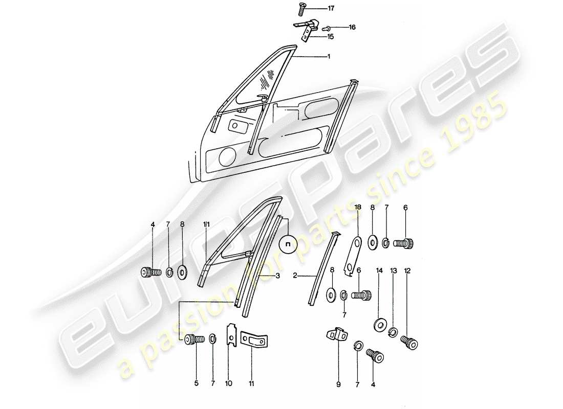 a part diagram from the porsche 911 (1976) parts catalogue