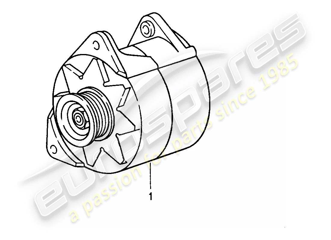 a part diagram from the porsche replacement catalogue (1990) parts catalogue