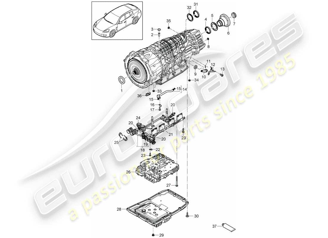 part diagram containing part number 97042621100