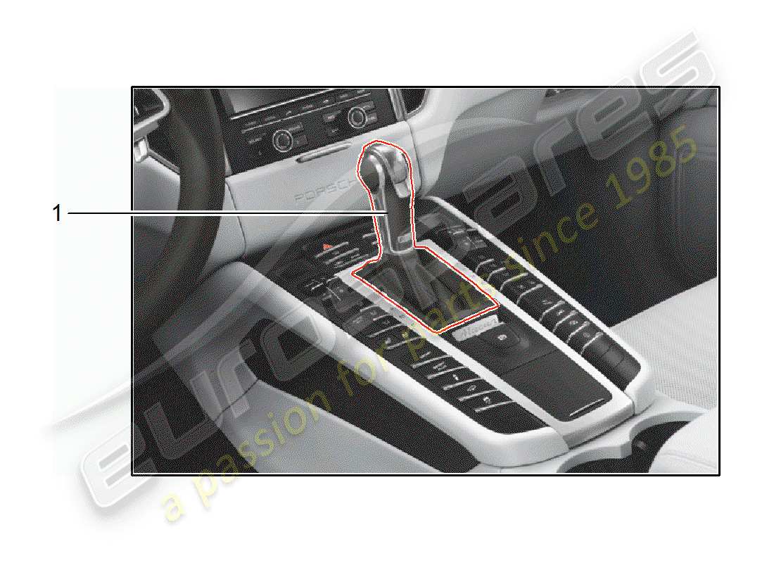 a part diagram from the porsche tequipment macan (2019) parts catalogue