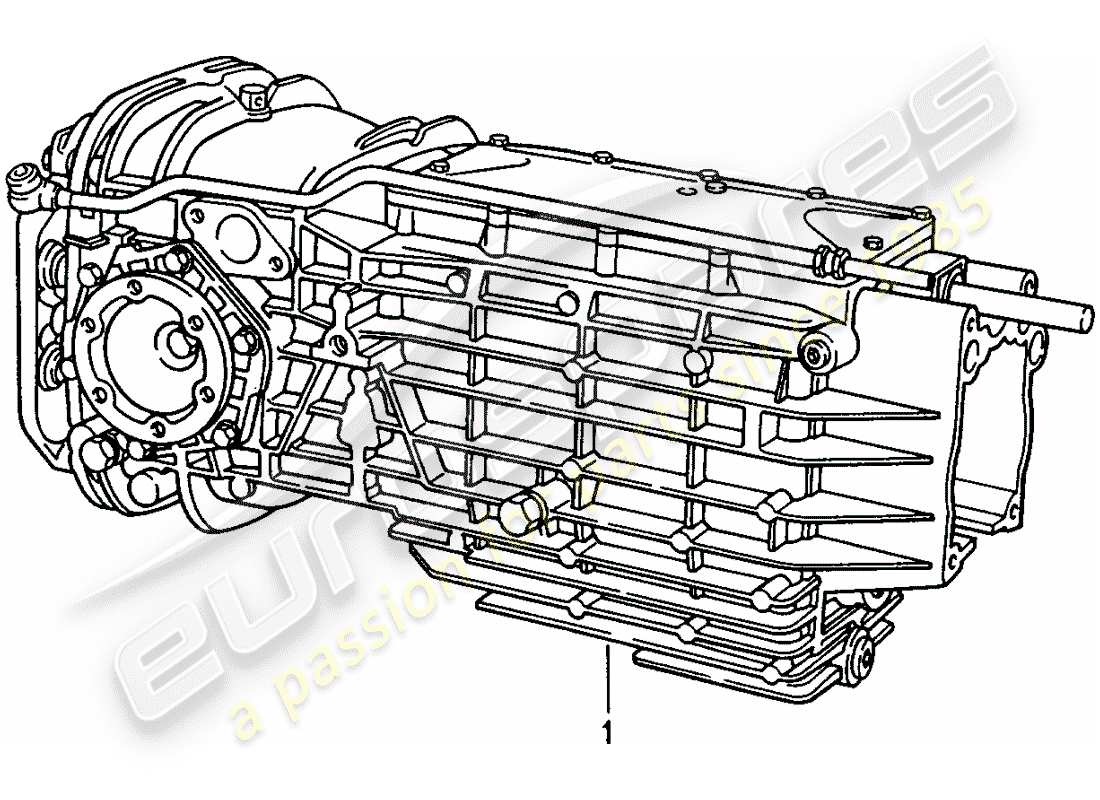 a part diagram from the porsche replacement catalogue (1974) parts catalogue