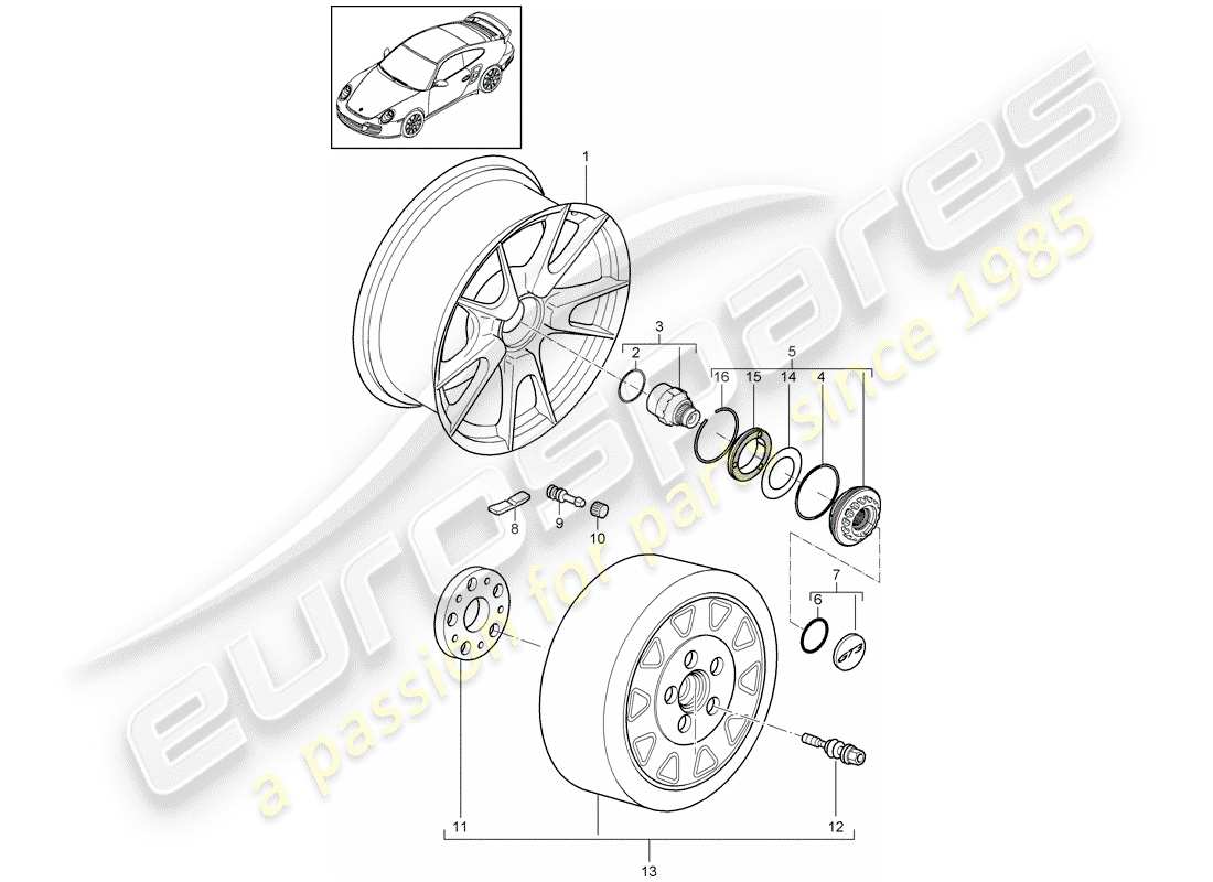 part diagram containing part number 99736216304