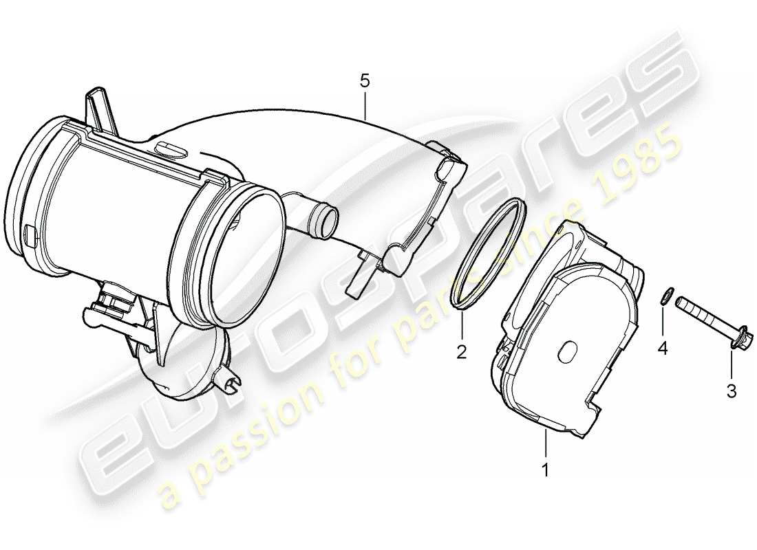 a part diagram from the porsche boxster 987 parts catalogue