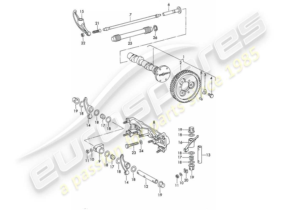 a part diagram from the porsche 911/912 (1968) parts catalogue