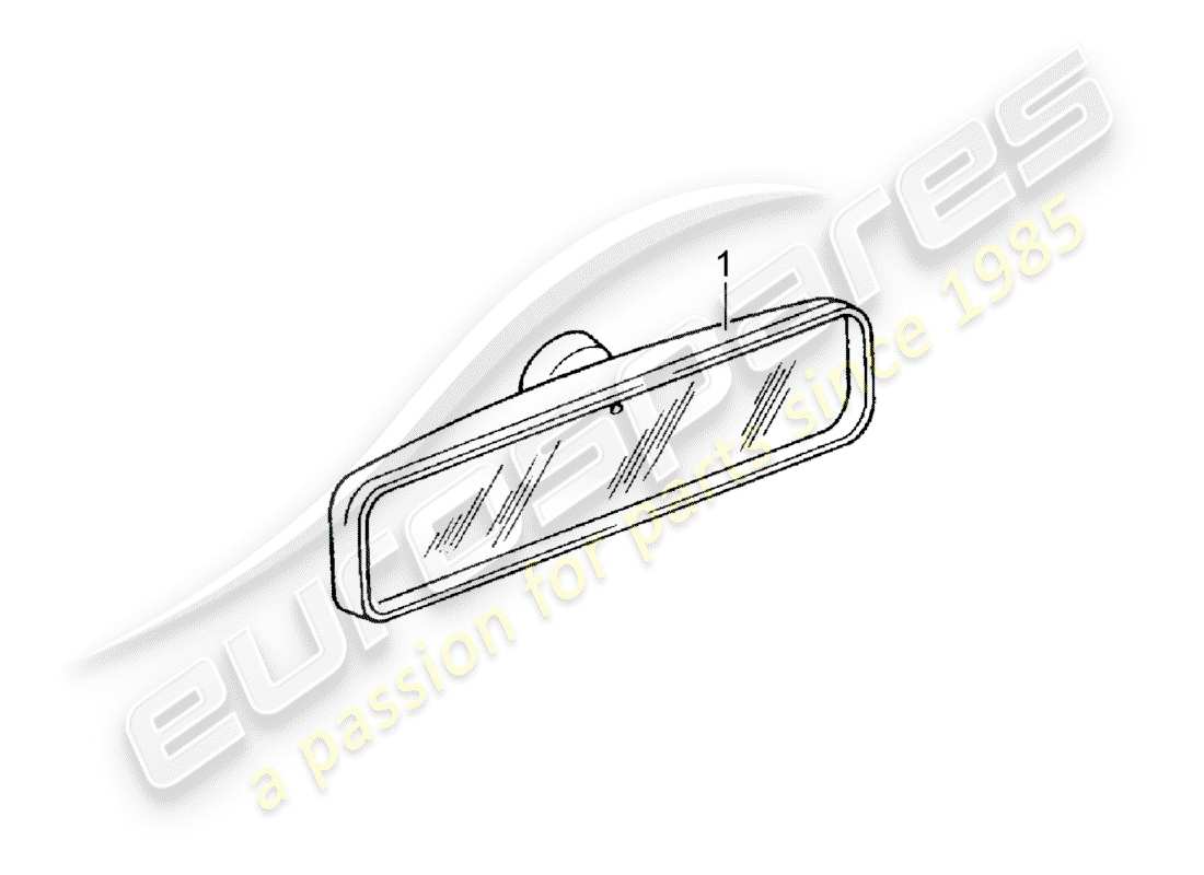 a part diagram from the porsche classic accessories (2015) parts catalogue