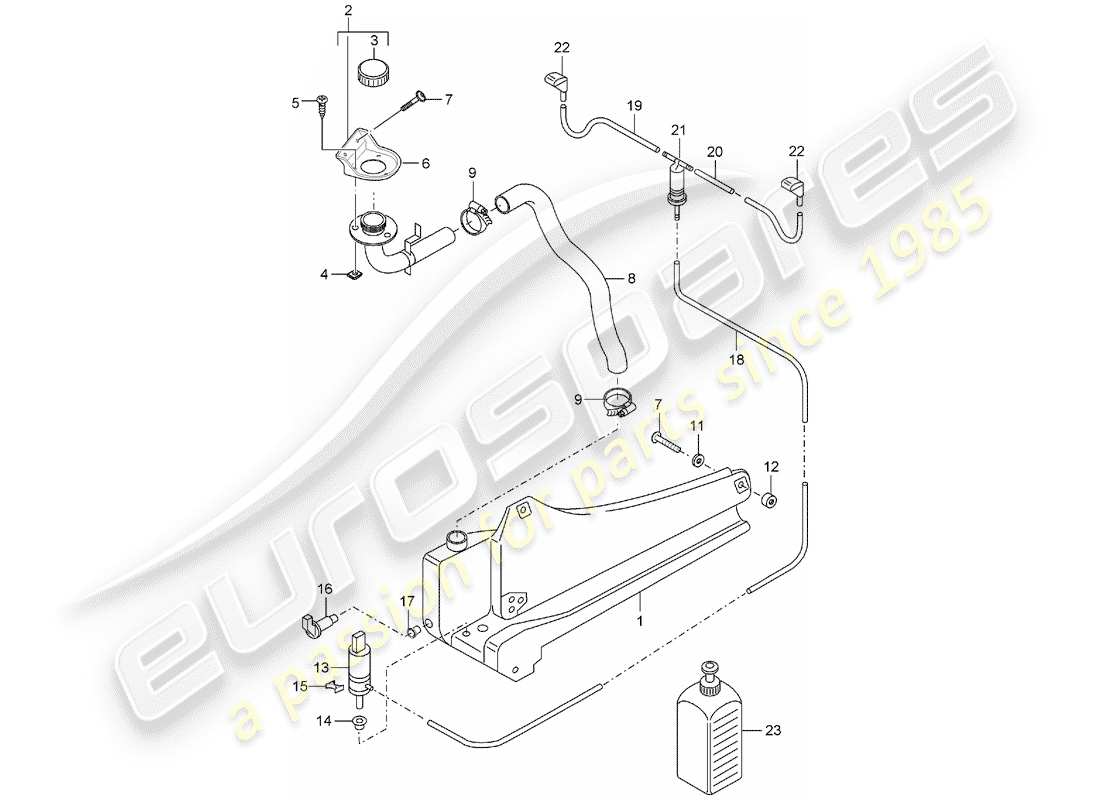 a part diagram from the porsche carrera gt (2004) parts catalogue