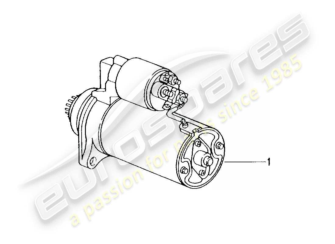 a part diagram from the porsche replacement catalogue (1984) parts catalogue