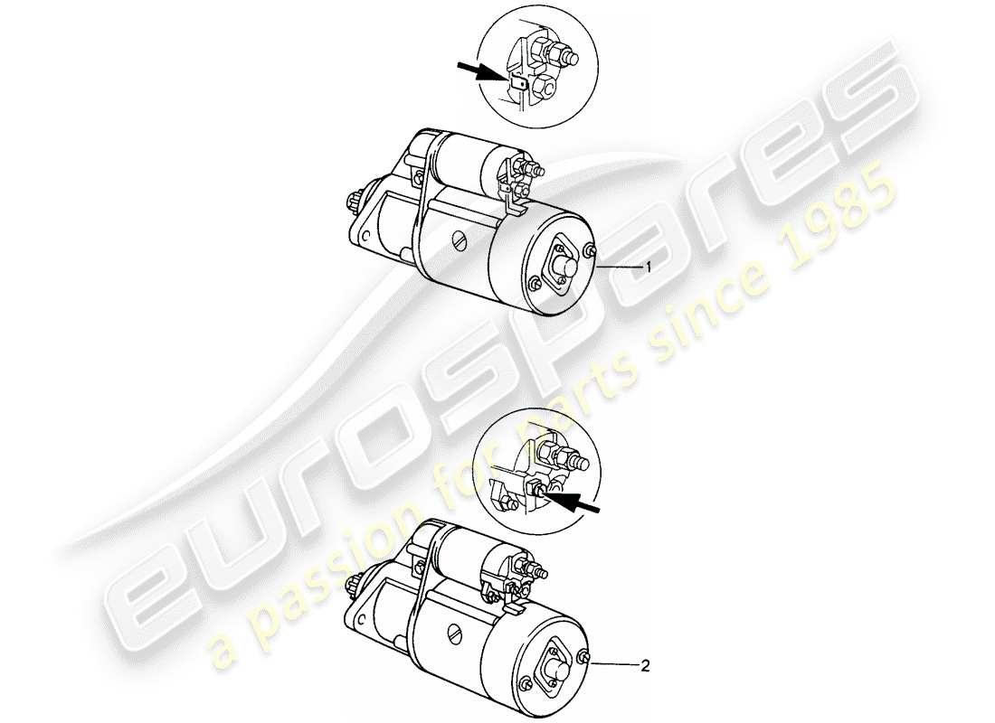 a part diagram from the porsche replacement catalogue (1966) parts catalogue