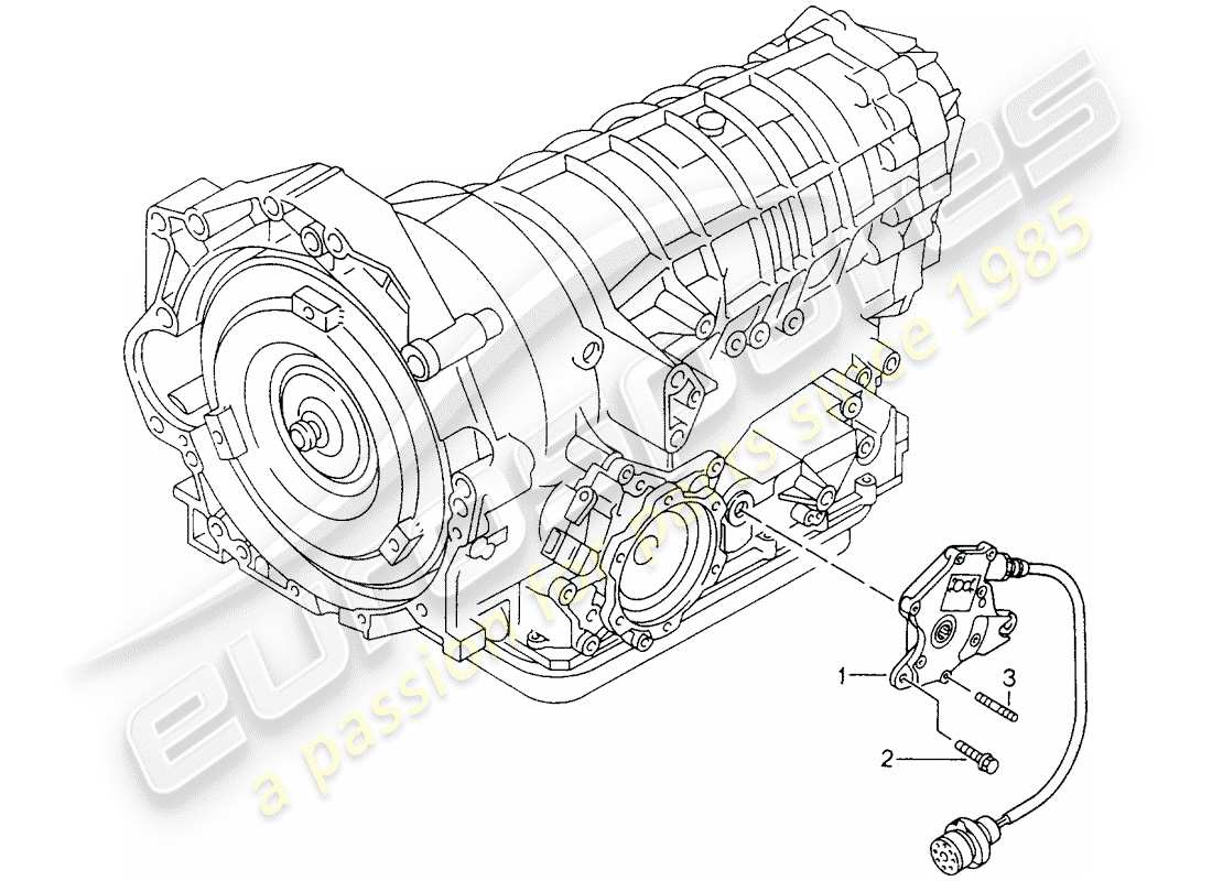 a part diagram from the porsche boxster 986 (1999) parts catalogue