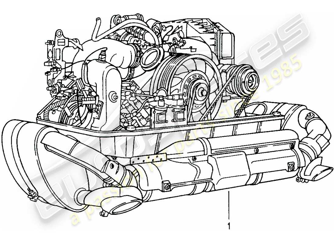 a part diagram from the porsche replacement catalogue (1970) parts catalogue