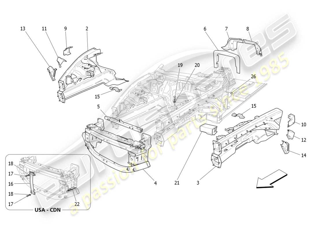 part diagram containing part number 68269900