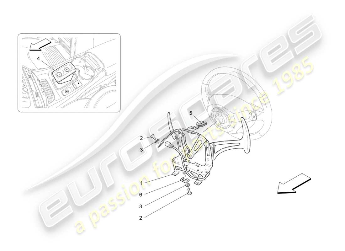 maserati granturismo s (2014) driver controls for f1 gearbox part diagram