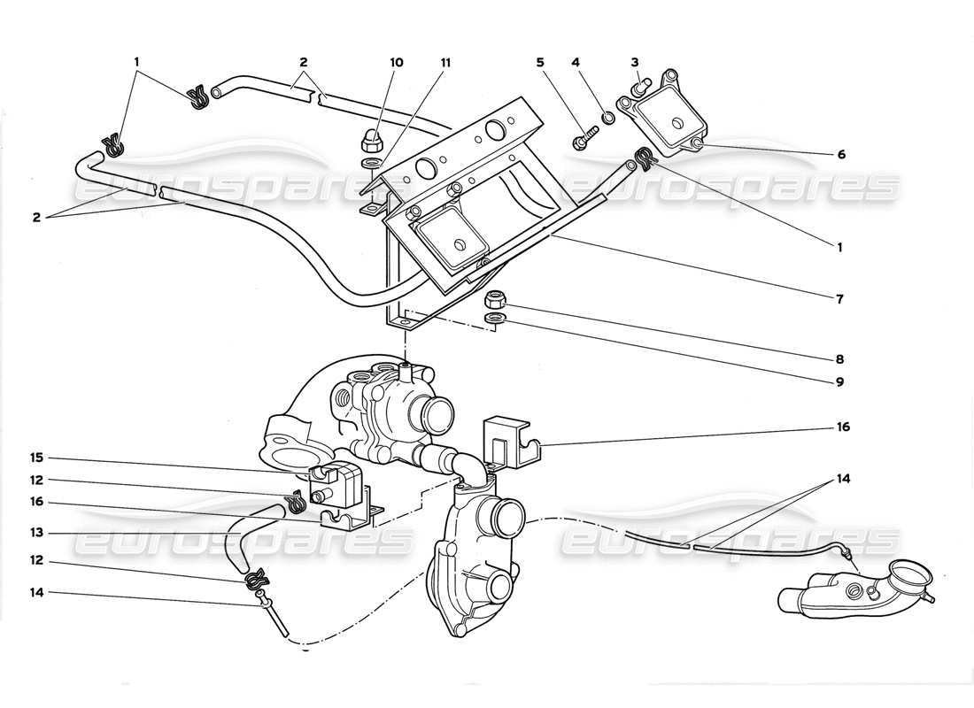 lamborghini diablo gt (1999) sensor installation part diagram