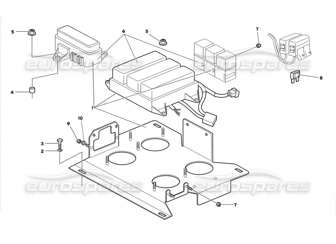 lamborghini diablo gt (1999) electrical system part diagram