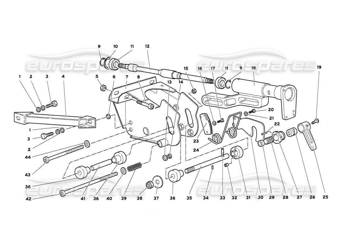 lamborghini diablo 6.0 (2001) steering part diagram