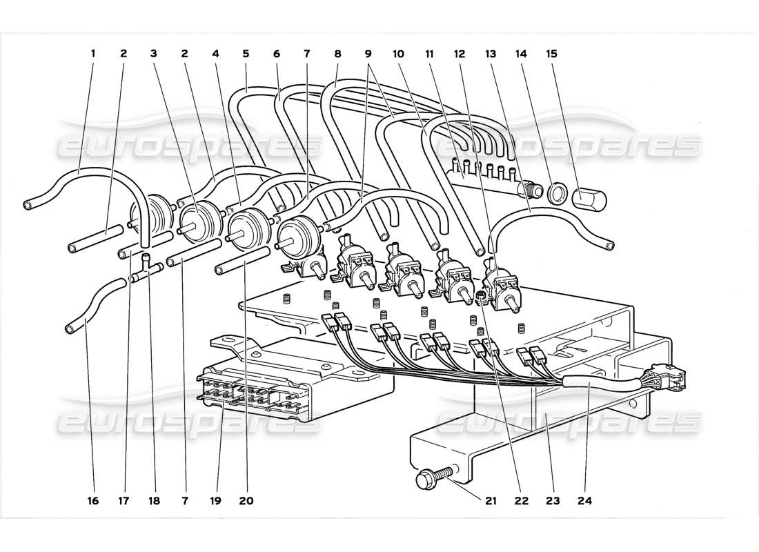 lamborghini diablo gt (1999) climate control part diagram