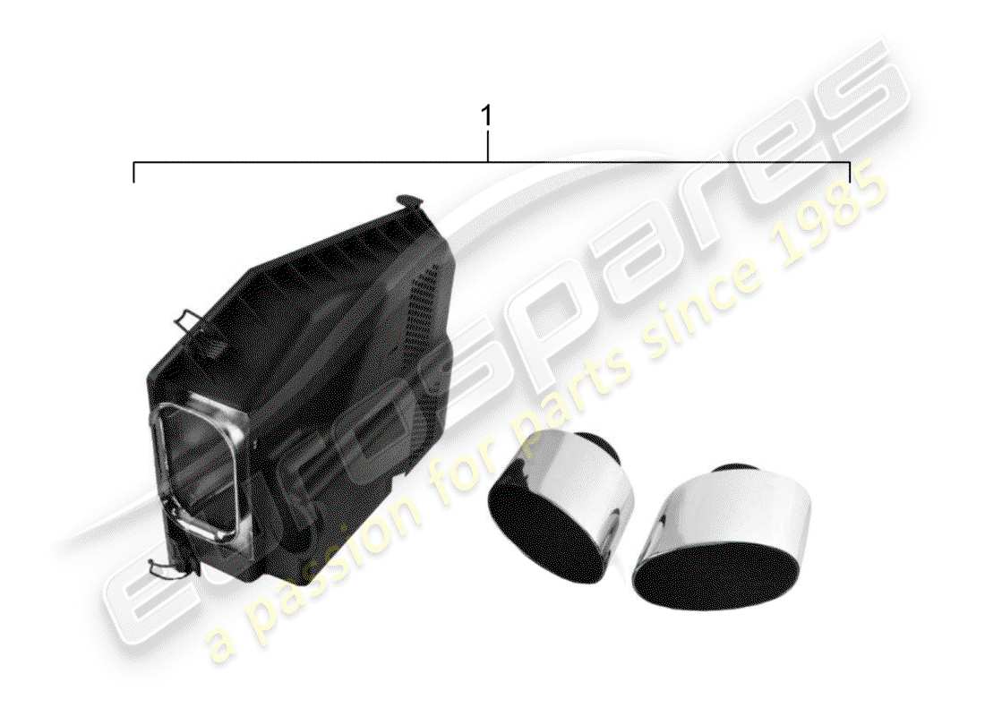 porsche classic accessories (1985) exh.optic sound package - - d - mj 1994>> - mj 1998 part diagram