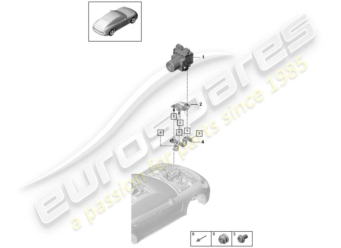 porsche panamera 971 (2019) hydraulic unit part diagram