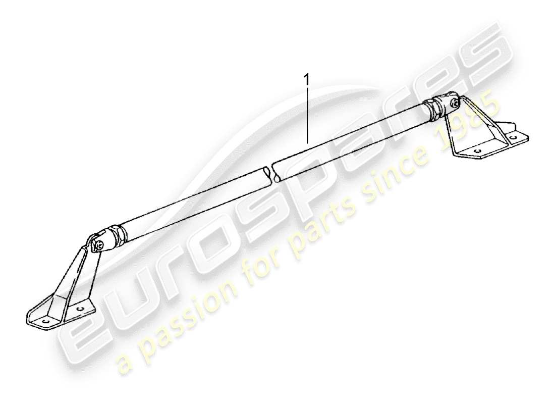 porsche classic accessories (1950) dome strut part diagram