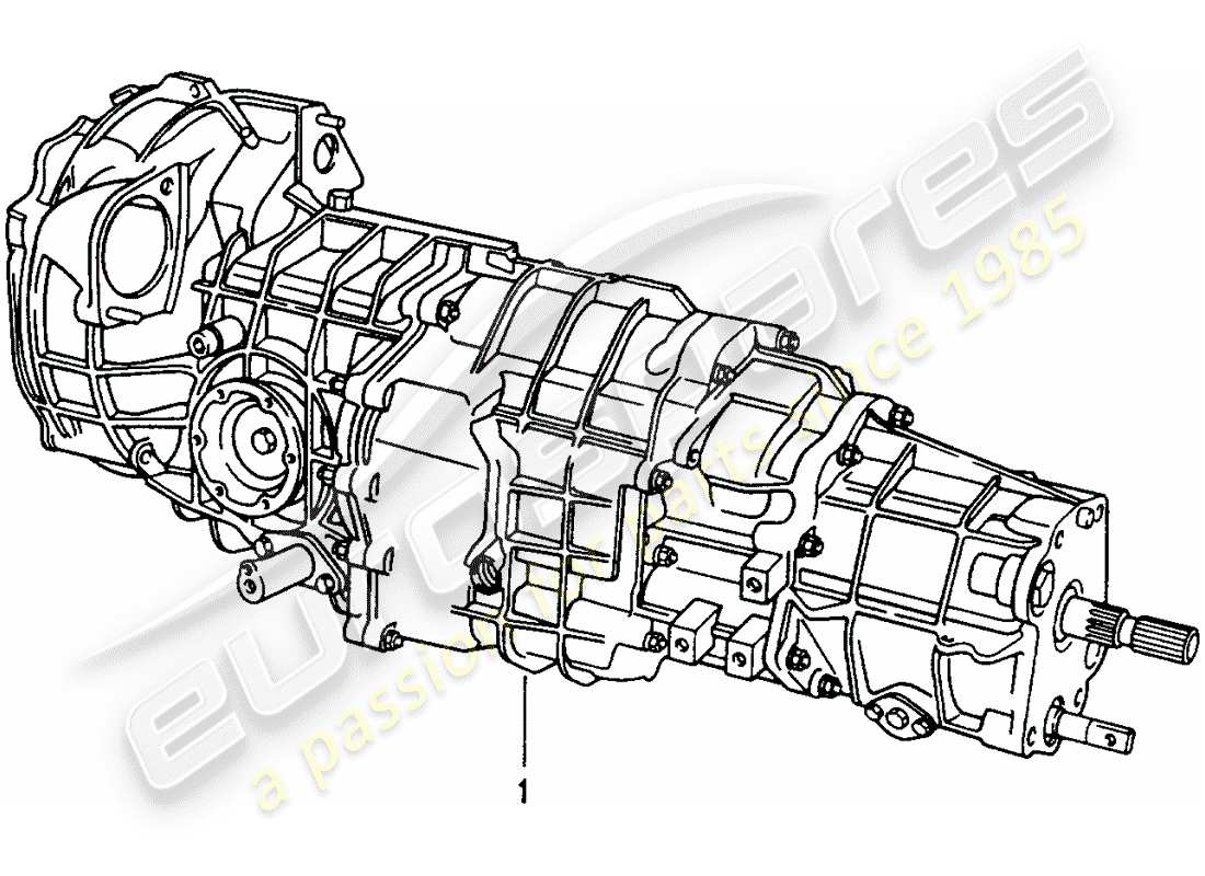 porsche replacement catalogue (1970) manual gearbox part diagram