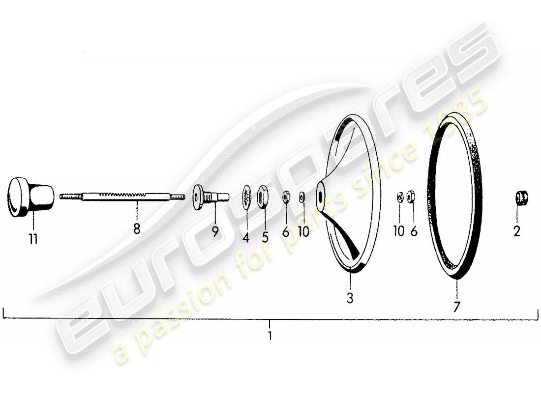 porsche 356/356a (1956) valve part diagram