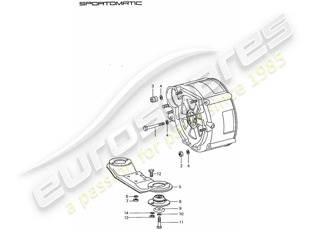 porsche 911 (1977) transmission suspension part diagram