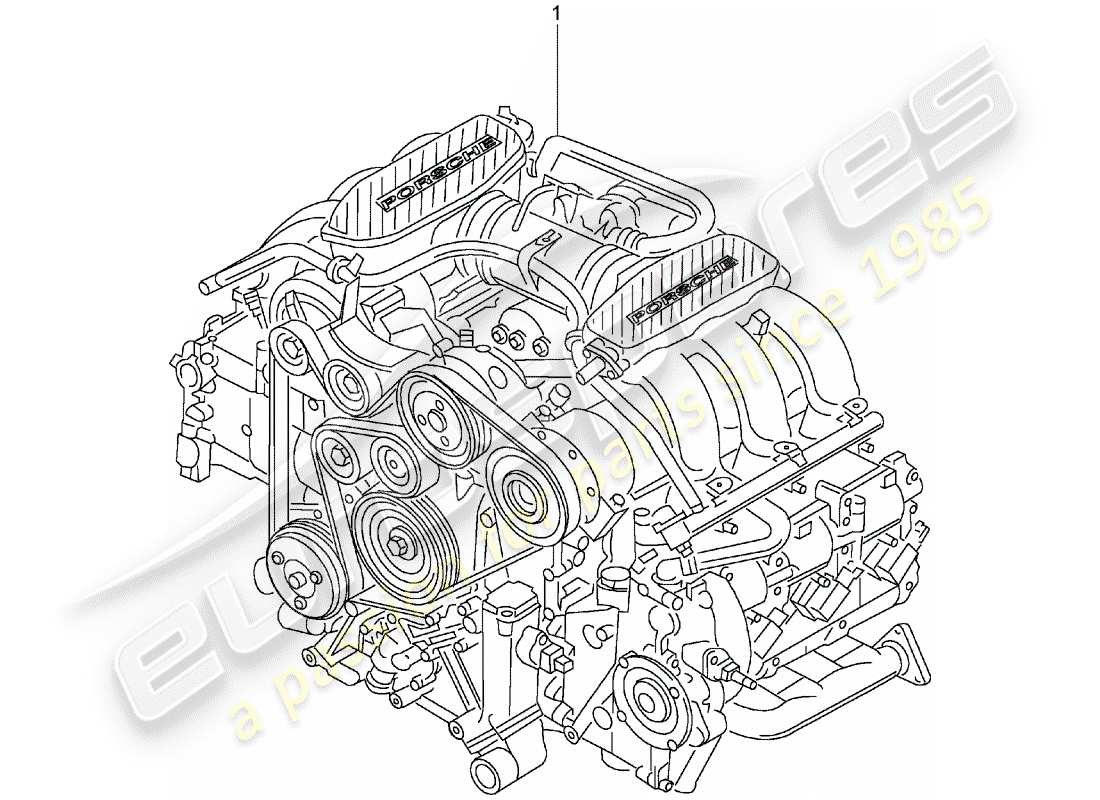 porsche replacement catalogue (1980) replacement engine part diagram