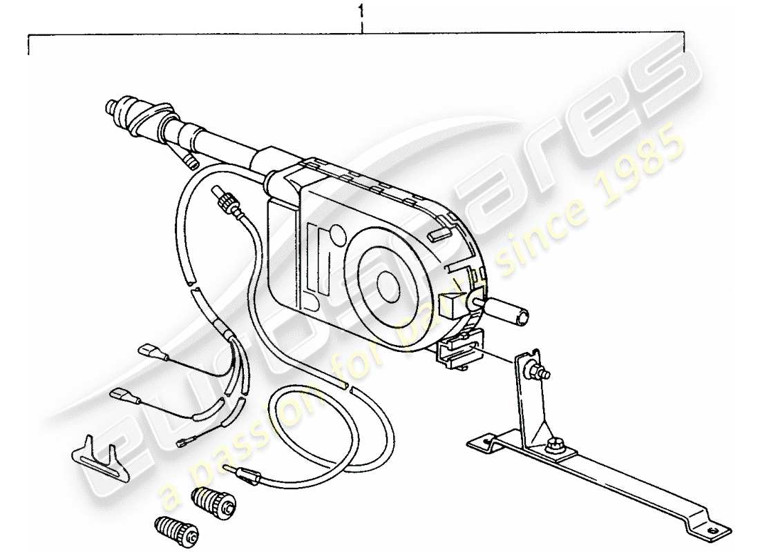 porsche replacement catalogue (2002) automatic antenna part diagram