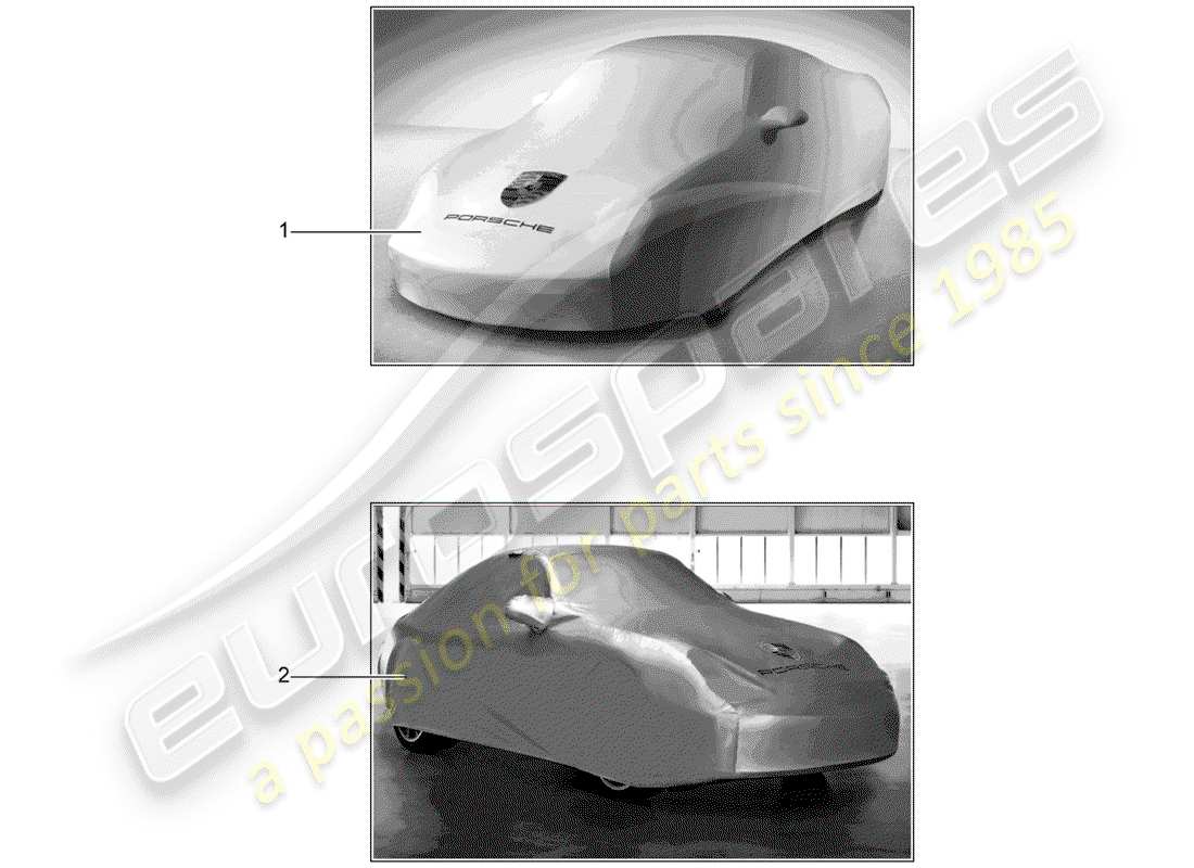 porsche tequipment catalogue (1993) cover part diagram