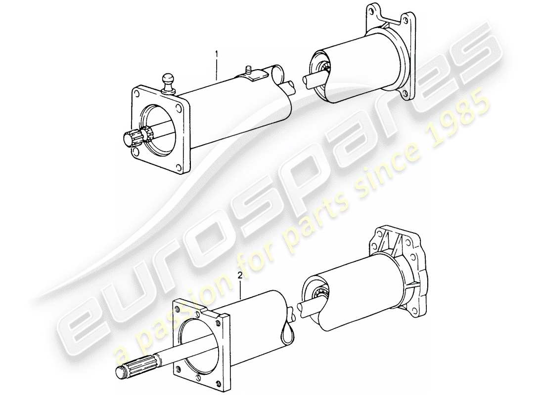 porsche replacement catalogue (1984) central tube part diagram