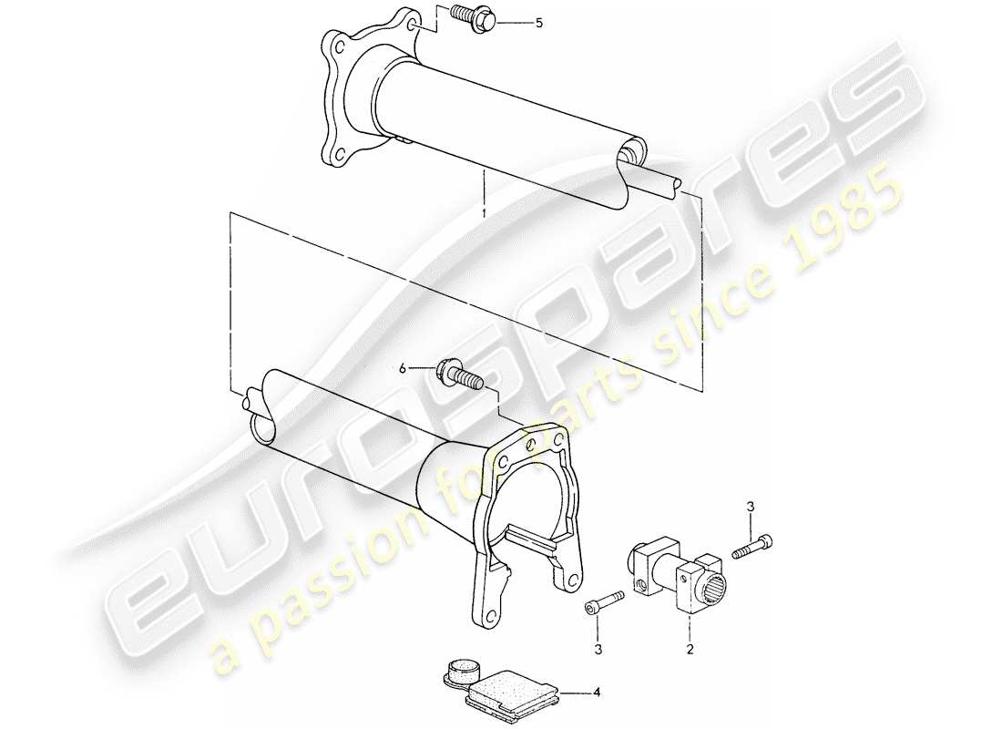 porsche 993 (1997) central tube - - d - mj 1995>> part diagram