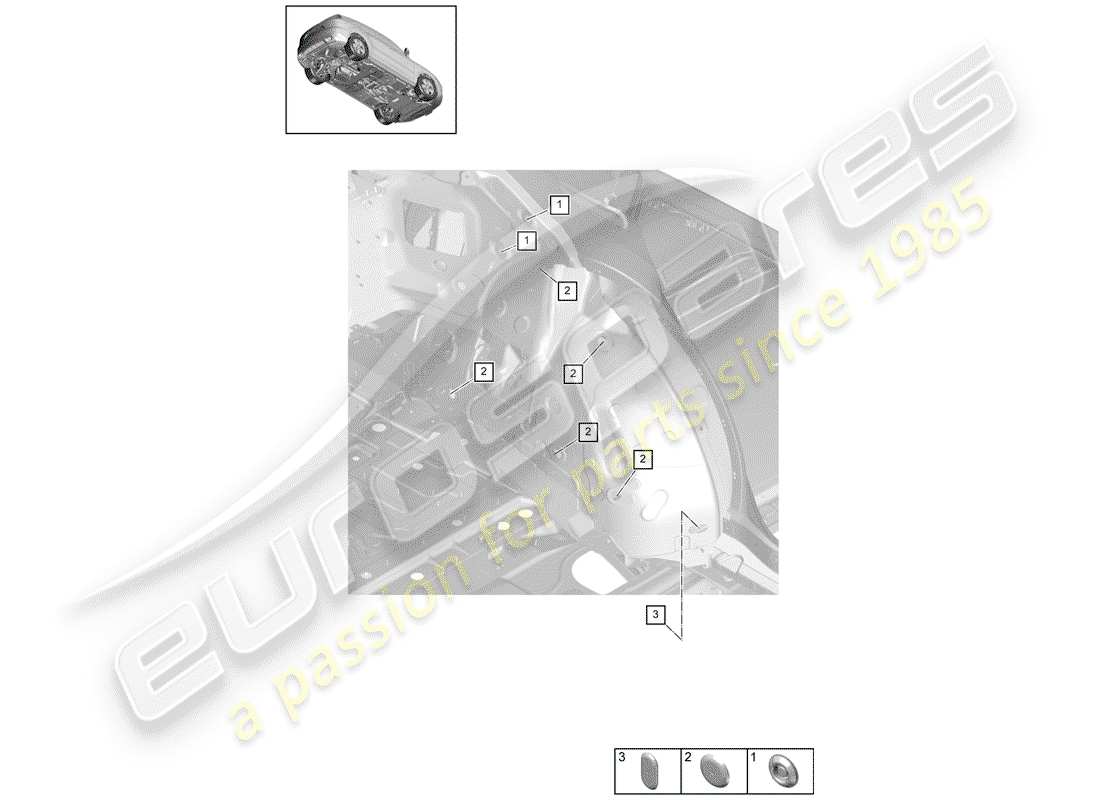 porsche cayenne e3 (2018) plug part diagram