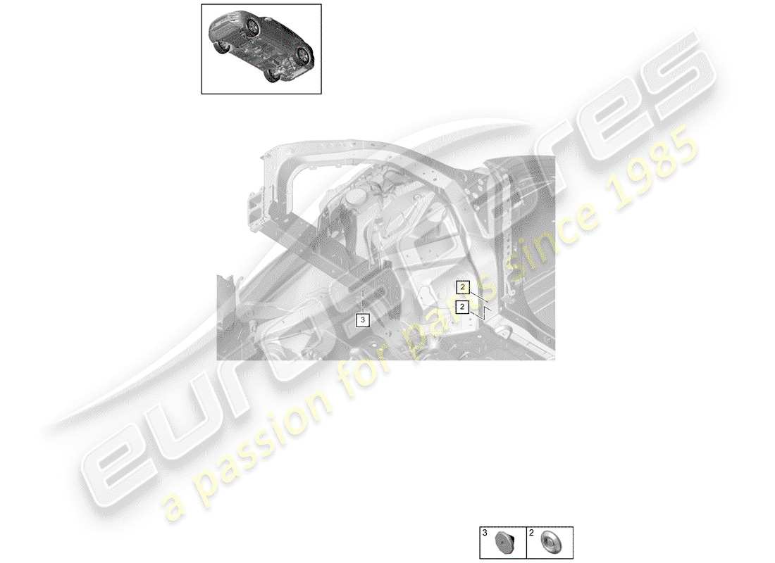 porsche cayenne e3 (2020) plug part diagram