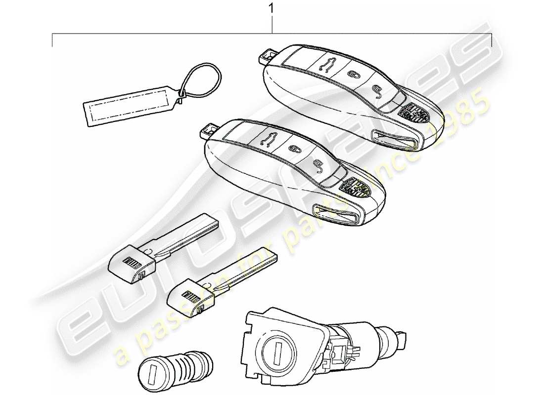 porsche cayenne e2 (2017) repair kits part diagram