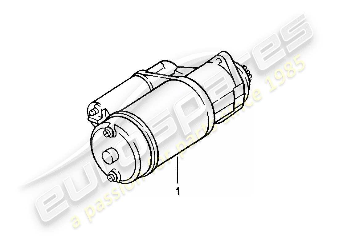 porsche replacement catalogue (1990) starter part diagram