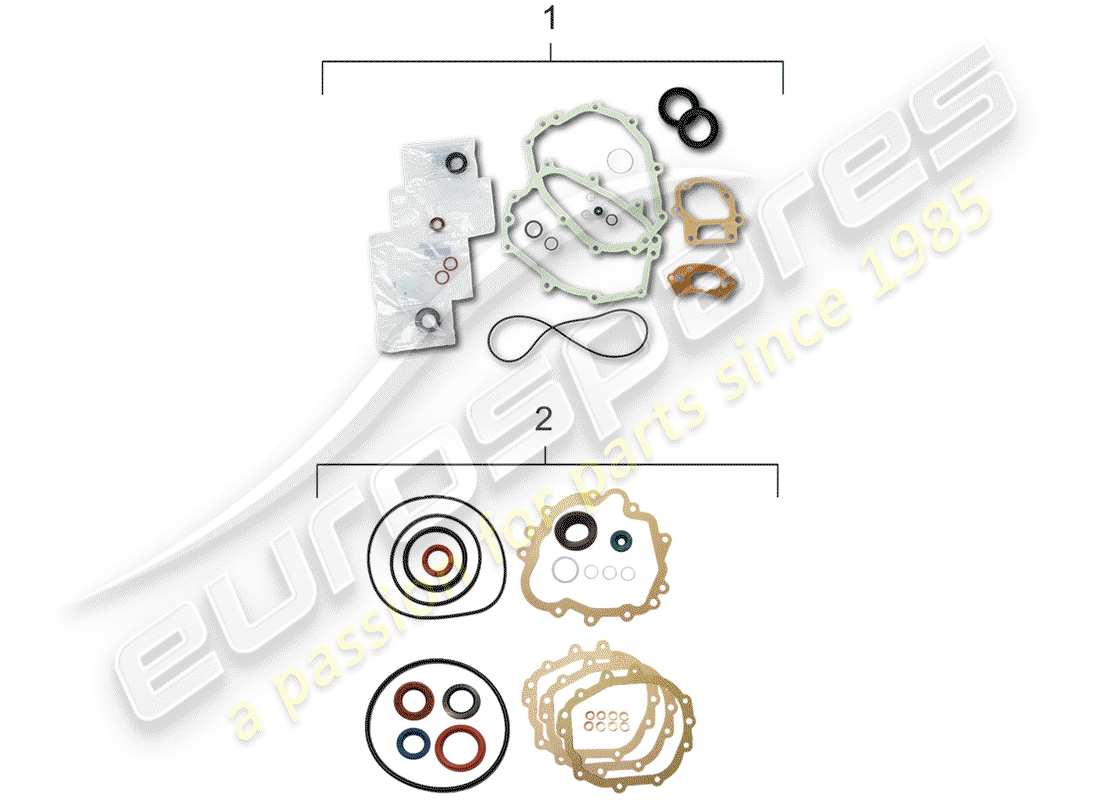 porsche 911 (1976) repair kits part diagram