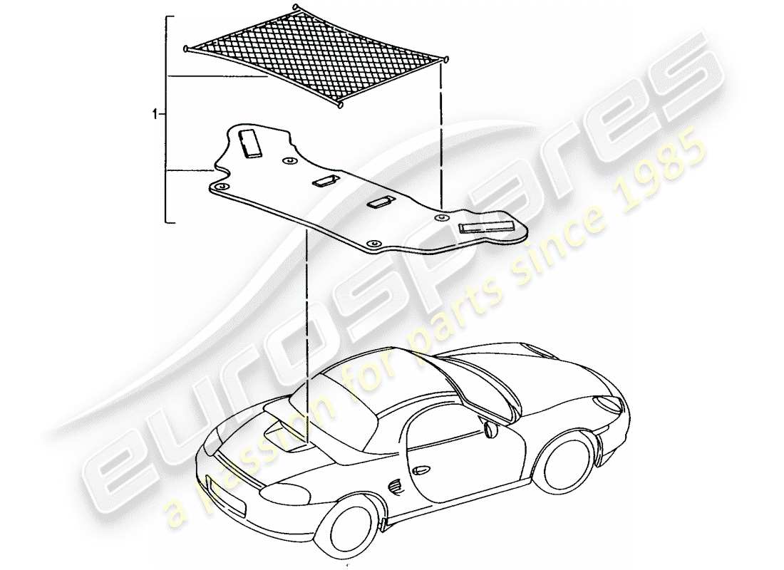 porsche tequipment catalogue (2001) cargo net part diagram