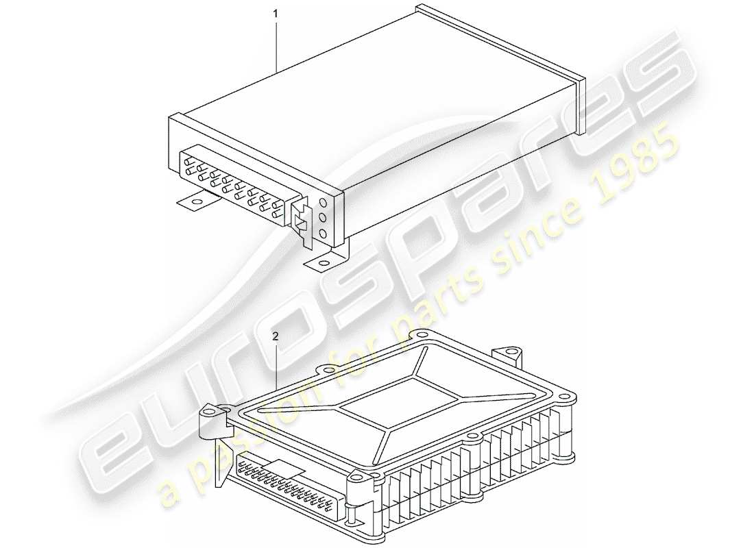 porsche replacement catalogue (2004) control units part diagram