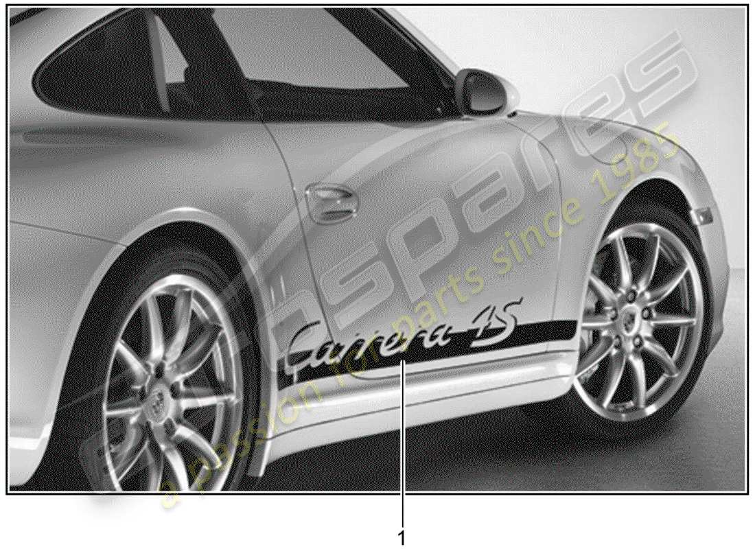 porsche tequipment catalogue (1994) trim foil part diagram