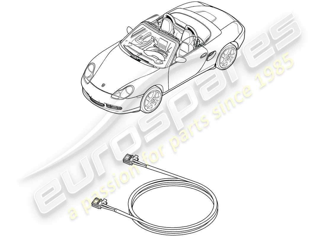 porsche boxster 986 (2003) light fibre optic - d - mj 2003>> part diagram