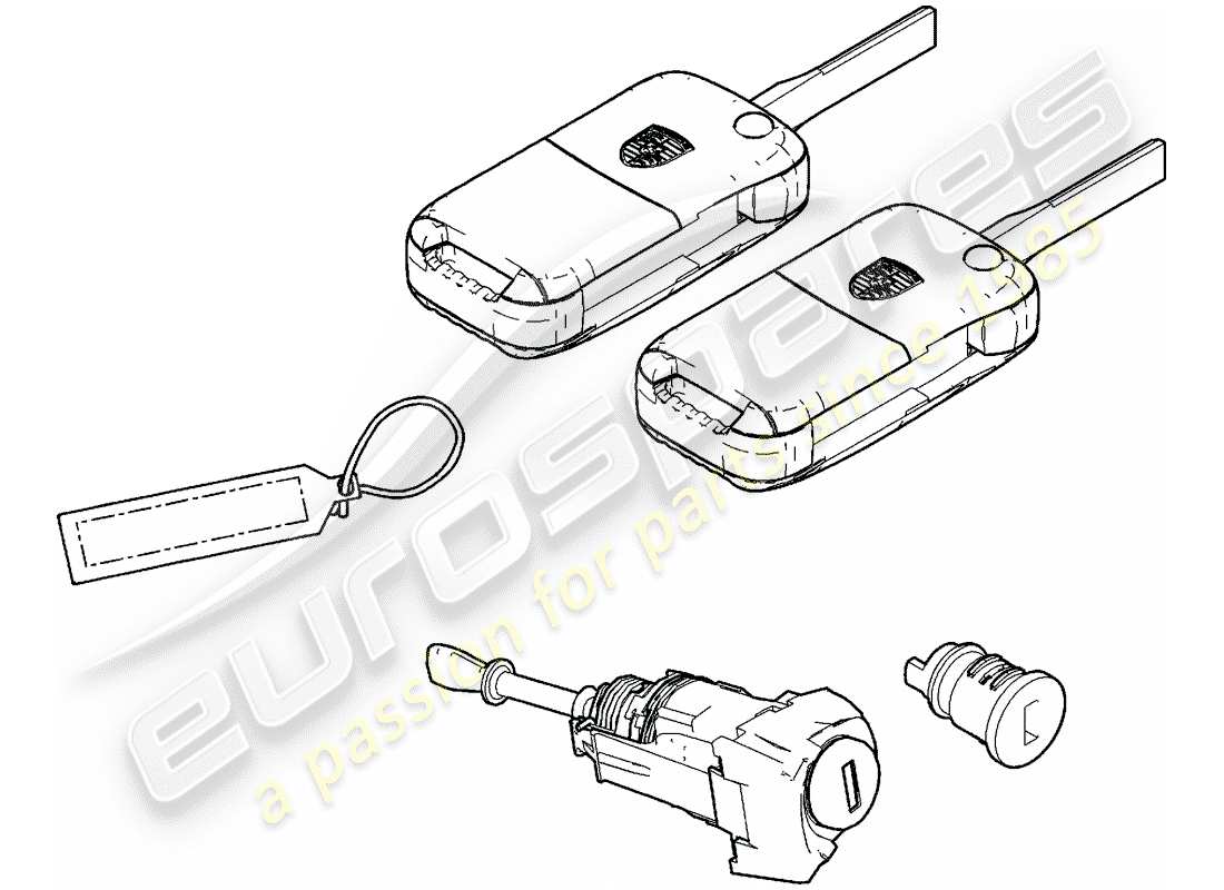 porsche cayenne (2003) repair kits part diagram