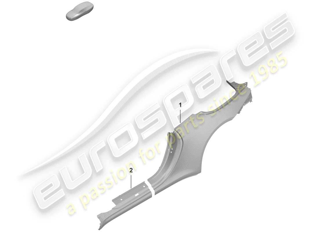 porsche 2019 side panel part diagram