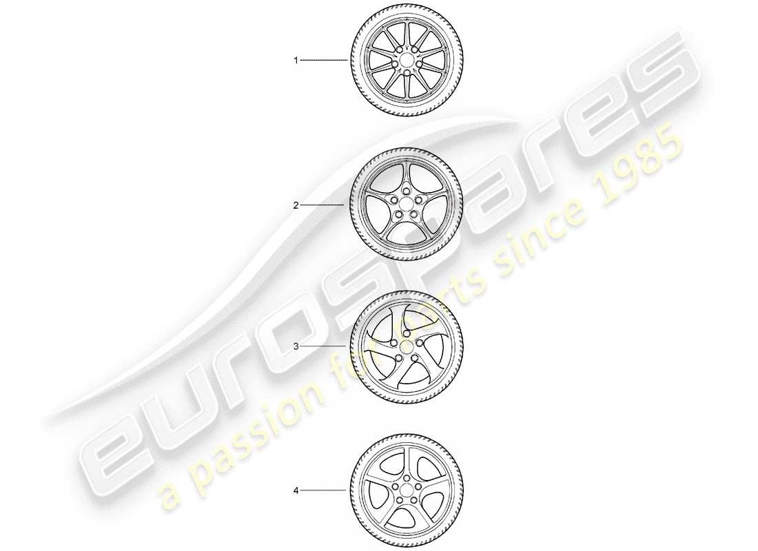 porsche tequipment catalogue (1992) gear wheel sets part diagram